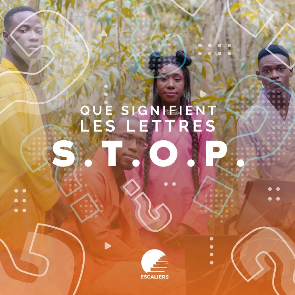 « Que signifient les lettres S.T.O.P. ? » sur fond de photo de campagne. Visuel de la campagne STOP — Ma vie doit compter.